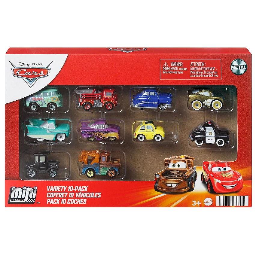 Remise 🛒 Cars Disney Pixar - Coffret 10 Véhicules (Modèles Aléatoires) - Petites Voitures - 3 Ans Et + - Cars 💯 – Image 2