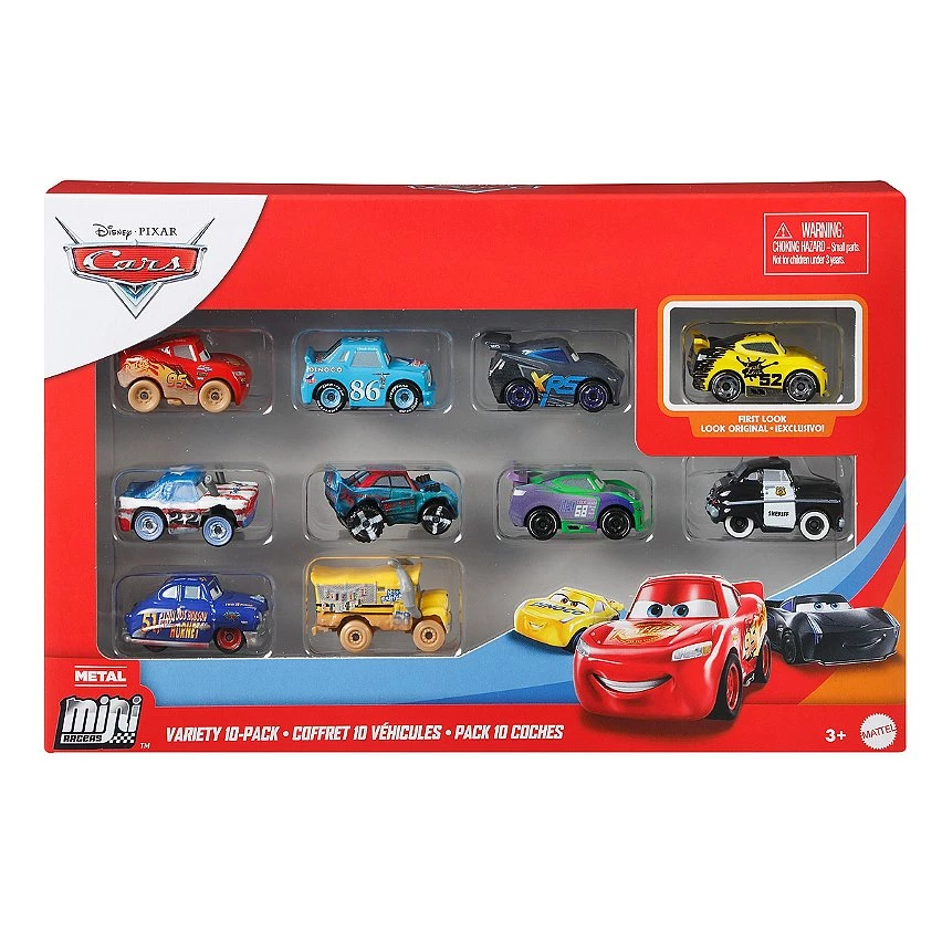 Remise 🛒 Cars Disney Pixar - Coffret 10 Véhicules (Modèles Aléatoires) - Petites Voitures - 3 Ans Et + - Cars 💯 – Image 3