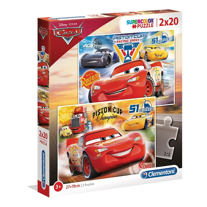 Nouveau 🧨 Clementoni SuperColor 2x20 pièces - Cars 3 - Cars 3 ✨ – Image 2