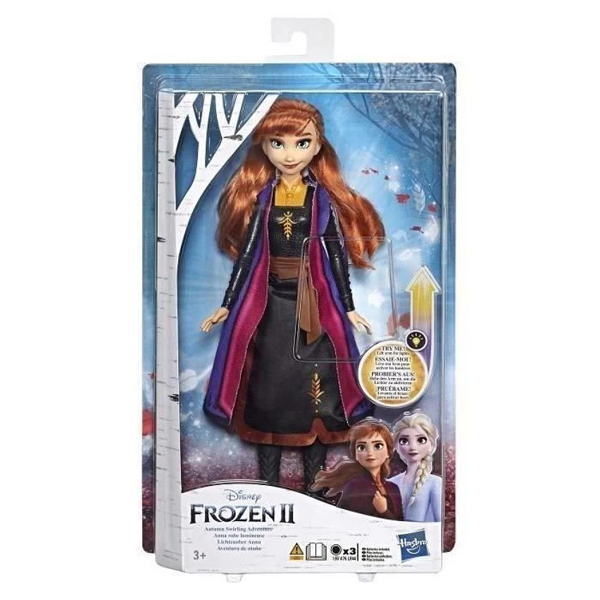 Coupon ⌛ Hasbro Disney La Reine Des Neiges 2 Poupee Princesse Disney Anna Robe Lumineuse - 27 Cm - Frozen ✨ – Image 2