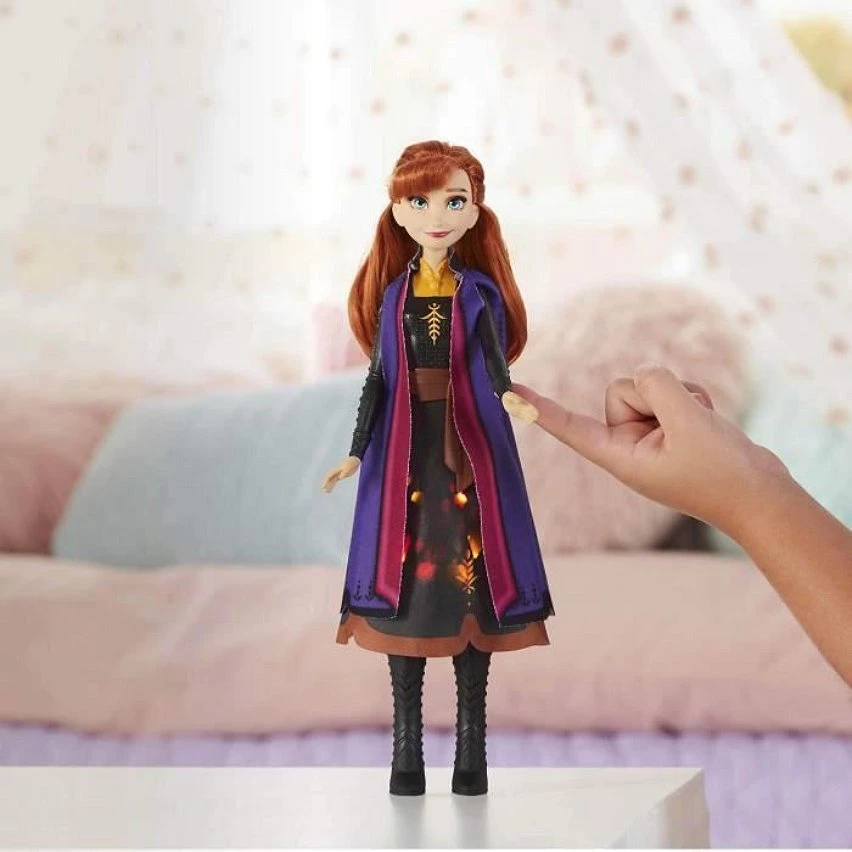 Coupon ⌛ Hasbro Disney La Reine Des Neiges 2 Poupee Princesse Disney Anna Robe Lumineuse - 27 Cm - Frozen ✨ – Image 4