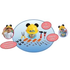 Offres 🔔 Giochi Preziosi Mickey Seau À Outils Avec Casque De Chantier 25 Pièces - Mickey&Minnie 🎁