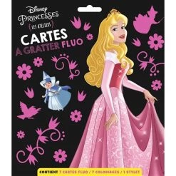 Meilleure affaire 😉 DISNEY PRINCESSES - Les Ateliers Disney - Cartes à gratter fluorescentes (Jeunesse) 👏
