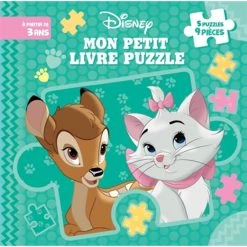 Remise 🔥 DISNEY - Mon Petit Livre Puzzle - 5 puzzles 9 pièces - Bébés animaux (Jeunesse) 🧨