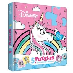 Le moins cher 🔔 MINNIE - Mon Petit Livre Puzzle - 5 puzzles 9 pièces - Spécial licorne - Disney (Jeunesse) 🎁