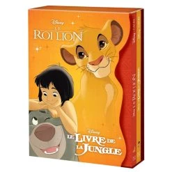 Meilleure affaire 👏 DISNEY CLASSIQUES - Coffret Disney Cinéma - Le Roi Lion et Le Livre de la Jungle - Coffret avec 2 livres grand format (Coffret) ⭐