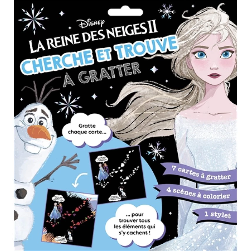 Meilleur prix 💯 LA REINE DES NEIGES 2 - Les Ateliers Disney - Cherche et Trouve à gratter - Disney (Jeunesse) 🛒