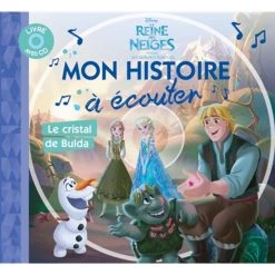 Nouveau 😀 LA REINE DES NEIGES - Mon histoire à écouter - Le Cristal de Bulda - Livre CD - Disney (Livre lu) ❤️