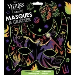 Sortie 🥰 DISNEY CLASSIQUES - Les Ateliers Disney - Masques à gratter - Les vilains (Jeunesse) 🎉