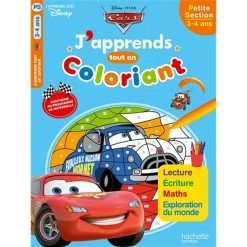 Bon marché ⭐ Cars J'apprends tout en coloriant PS (Broché) 🎁