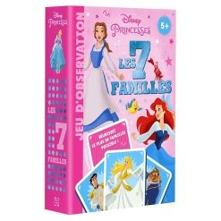 Nouveau 👏 DISNEY PRINCESSES - Jeu de cartes - 7 familles (Coffret) 🥰