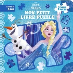 Le moins cher 👏 LA REINE DES NEIGES - Mon Petit Livre Puzzle - 5 puzzles 9 pièces - Disney (Jeunesse) 🤩