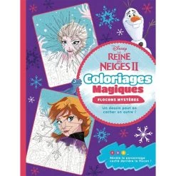 Promo 🧨 La reine des neiges II : coloriages magiques, flocons mystères : un dessin peut en cacher un autre ! (Jeunesse) 🌟