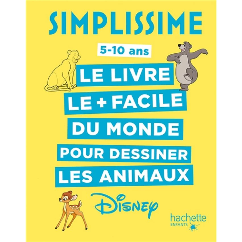Remise 🎁 Simplissime - Le livre pour dessiner les animaux Disney le plus facile du monde (Jeunesse) 🧨