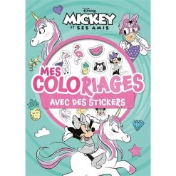 De gros 👍 MINNIE ET LA LICORNE - Mes Coloriages avec Stickers - Disney - Minnie et la Licorne (Jeunesse) ❤️