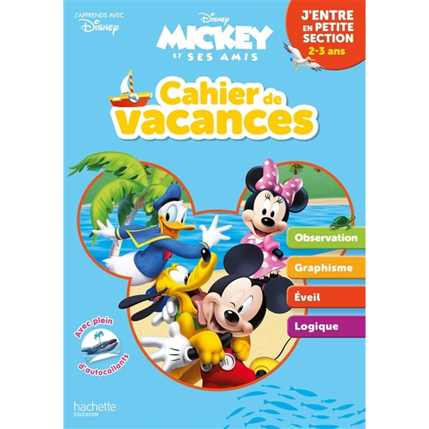 Le moins cher 🔔 Disney - Mickey - J'entre en Petite Section - Cahier de vacances 2022 (Broché) ❤️