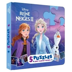 Offres 🤩 LA REINE DES NEIGES 2 - Mon Petit Livre Puzzle - 5 puzzles 9 pièces - Disney (Jeunesse) 🎉
