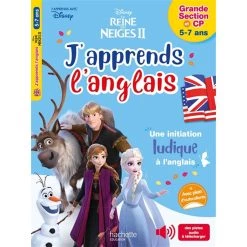 Budget 🧨 Disney - J'apprends l'anglais avec la Reine des neiges 5-7 ans+CP (Broché) ✔️