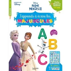 Vente flash ⌛ Disney - Reine des Neiges 2 - J'apprends à écrire les majuscules PS - MS (3-5 ans) (Broché) 🔔