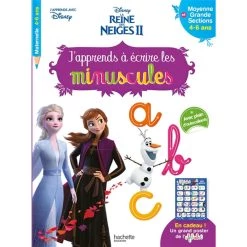 Nouveau ❤️ Disney - Reine des Neiges 2 - J'apprends à écrire les minuscules MS - GS (4-6 ans) (Broché) 😀