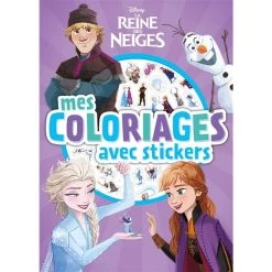 Offres 🤩 LA REINE DES NEIGES - Mes coloriages avec stickers (Jeunesse) ⌛