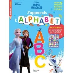 Nouveau 🧨 Disney - J'apprends l'alphabet avec la Reine des Neiges 2 (dès 3 ans) (Broché) ❤️