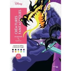 Budget 🛒 Coloriages mystères Disney Créatures fantastiques - Coloriez les chiffres et découvrez l'image ! (Broché) 🥰
