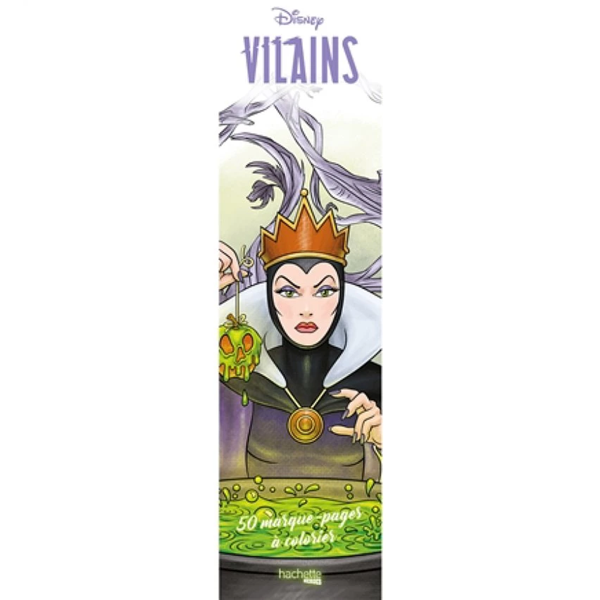 Offres ⌛ Marque-pages Disney Villains - 50 marque-pages à colorier (Broché) ❤️