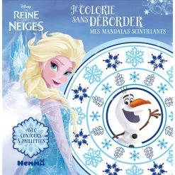 Vente flash 👏 Disney La Reine des neiges Je colorie sans déborder Mes mandalas scintillants (Jeunesse) ✔️