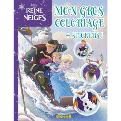 De gros 🤩 Disney La Reine des Neiges Mon gros coloriage + Stickers ! (Jeunesse) ✔️