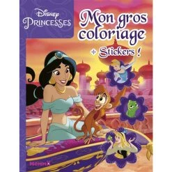 Budget ✨ Disney Princesses Mon gros coloriage + stickers ! (Jasmine) (Jeunesse) 🤩