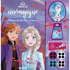 Meilleure vente 👍 Disney La Reine des Neiges 2 Mon livre cinémagique - L'histoire du film et un projecteur (Jeunesse) 🤩
