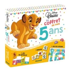 Meilleur prix 🧨 Disney Classics - Le coffret de mes 5 ans - 1 jeu de bataille - 1 memory - 1 jeu de plateau (Coffret) 😍
