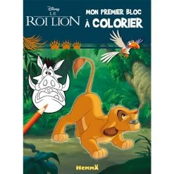 Remise 🥰 Disney Le Roi Lion - Mon premier bloc à colorier (Simba) (Jeunesse) 🔔