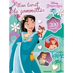 Le moins cher 🎉 Disney Princesses - Mon livret de gommettes (Mulan, Ariel, Belle) (Jeunesse) 🤩