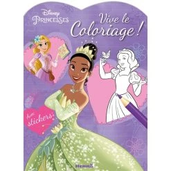 Remise 💯 Disney princesses : vive le coloriage ! : avec stickers (Jeunesse) 🌟