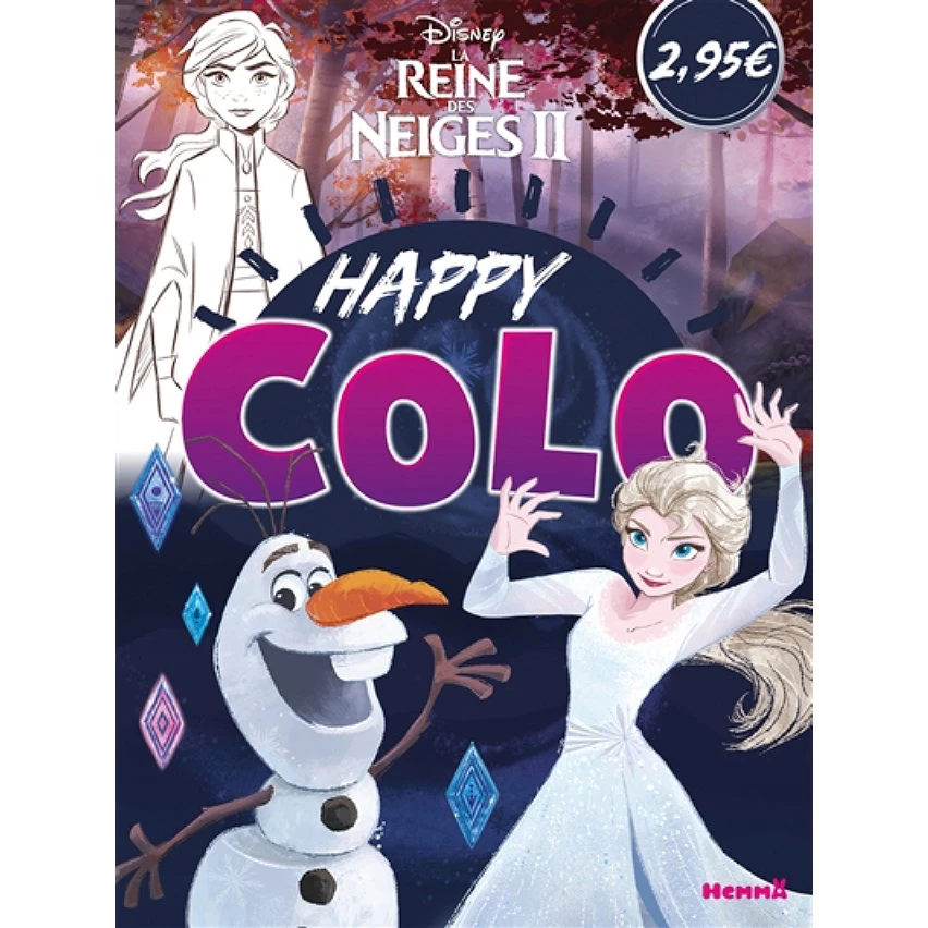 Meilleure affaire ⭐ Disney La Reine des Neiges 2 - Happy Colo (Elsa et Olaf) (Jeunesse) 🌟