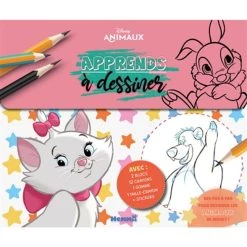 Grosses soldes 🎁 Disney Animaux - Apprends à dessiner (Marie) (Jeunesse) ⌛